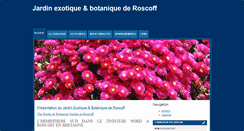 Desktop Screenshot of jardinexotiqueroscoff.com