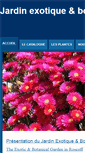 Mobile Screenshot of jardinexotiqueroscoff.com